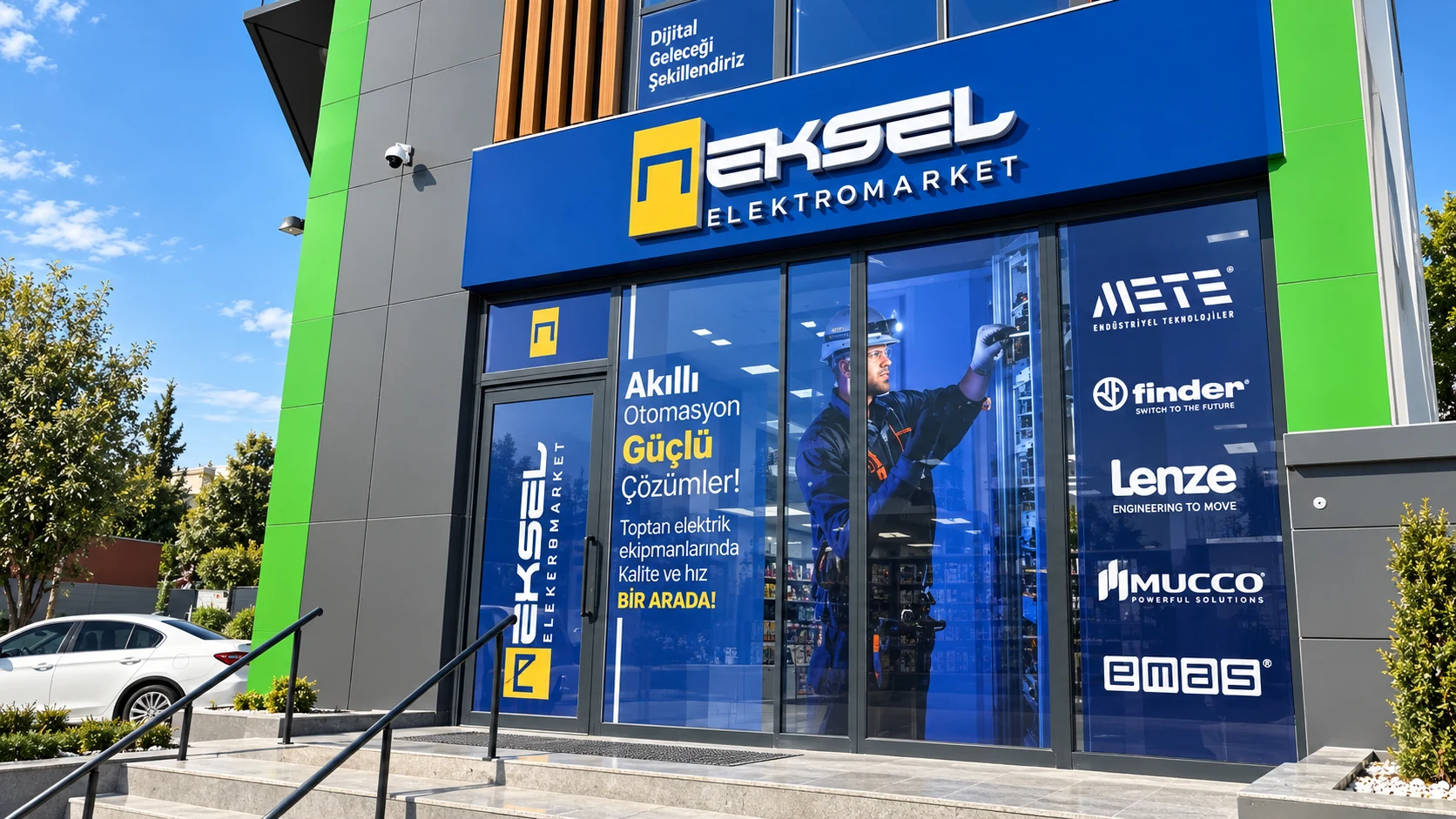 Neksel Elektromarket premium mağaza görünümü